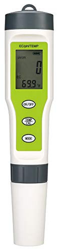 Haofy TDS Meter 3 in 1 Wassertester, Digital EC & PH & Temperaturmesser für Trinkwasser, Pool, Aquarium, Aquarium, Hydroponik