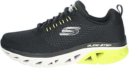Skechers Men's Glide Step Sport Wave Heat Lace-up Sneaker Oxford, Black, 9