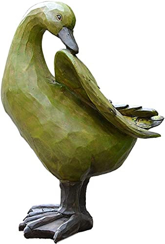 Garten Outdoor Statue Outdoor Ente Statue, Harz Tierfiguren Garten Ornamente Balkon Dekorationen Rustikale Simulation Tier Handwerk