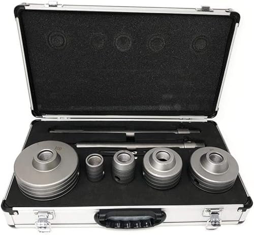 Set 5 Frese a Tazza Carotatrici per Muratura + 2 Aste SDS Plus e Max da 300 mm per Trapano Tassellatore Perforatore