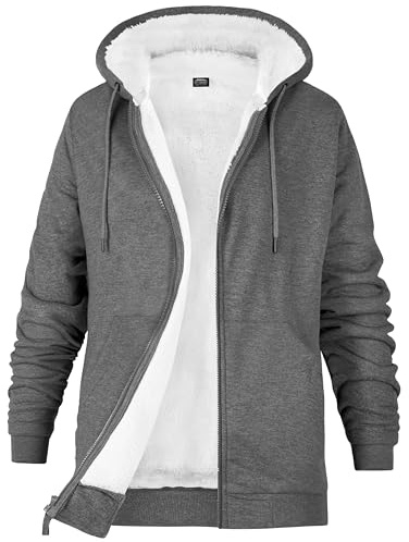 CityComfort Womens Hoodie with Fleece Lining Zip Hoodie Women Teenagers S-XL Warm Cosy Outerwear Full Zip Loungewear Gifts for Her