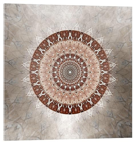 Posterlounge Mandala Sanftmut Acrylglasbild von Christine Bässler 60 x 60 cm Wandbilder Wanddeko
