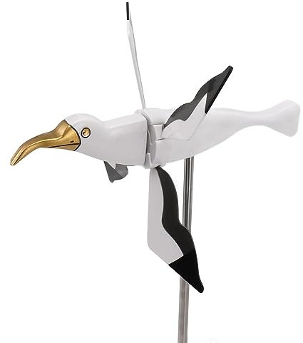 Zerodis Fliegende Möwe Windmühle, Asuka-Serie, Gartendekoration, Windspiel für Außenbereich, Wetterfest, Rasendekoration mit Drehmechanismus