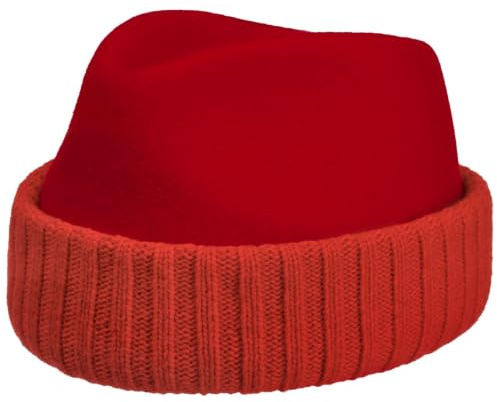 bedacht Wollhut Umschlagmütze Filzhut Damenhut Wollfilzhut Damen - Made in Italy mit Umschlag Herbst-Winter Winter