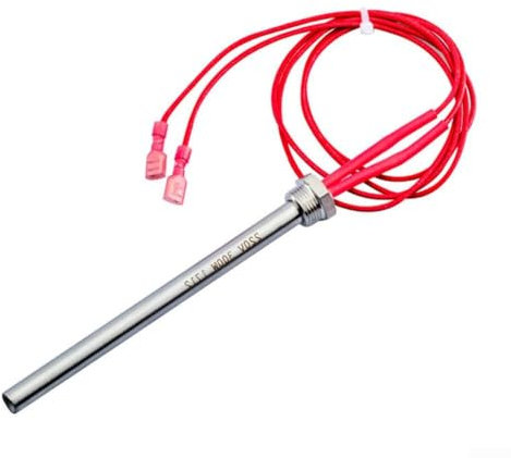 CARMOTTER Accenditore in acciaio da 220 V, per stufe a pellet, adatto per barbecue e stufe (170 x 10 mm)