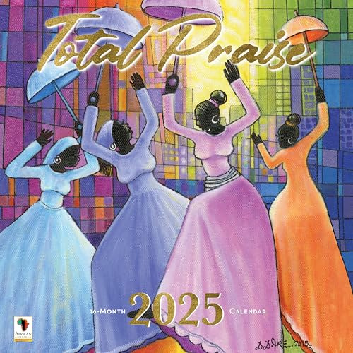 Afrikanska amerikanska uttryck 2025 väggkalendrar - Månatliga kalendrar som firar svart kultur och historia - 12 x 12 hängande kalender - 16 månader - Totalt berömnadskalender