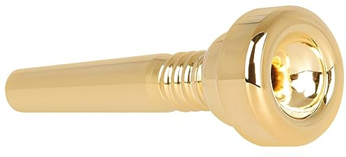Vergoldetes Messing Trompetenmundstück, 17c Gold für Anfänger | Polierte Oberfläche, Verschleißfestes Material, Komfortable Haptik, Kompakt und Praktisch