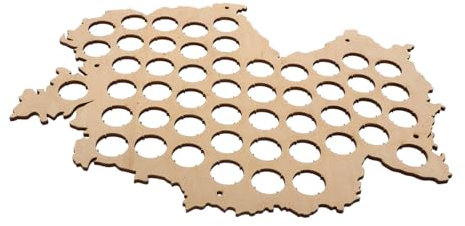 Cabilock Weinflaschen-kartenhalter Bierhalter Holz-sammelkarte Für Wohnzimmerdekoration