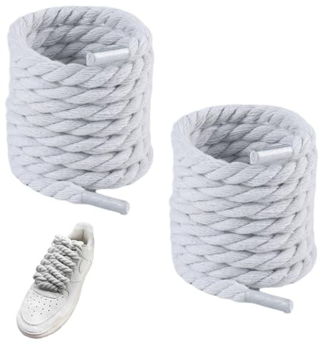 Lacci Corda Per Air Force 1, Lacci Grossi Scarpe Da Ginnastica, per Scarpe Da Ginnastica, Stringhe Spesse Grossi e Grandi, Scarpe Da Corsa, Scarpe Sportive, Rope Lace 8mm 140mm