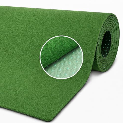 Internethandel Pfordt Kunstrasen Grün 800x400 cm mit Noppen | vielseitiger Bodenbelag für Balkon, Terrasse, Garten, Camping und Events, individuell zuschneidbar, ca. 4 mm Gesamthöhe