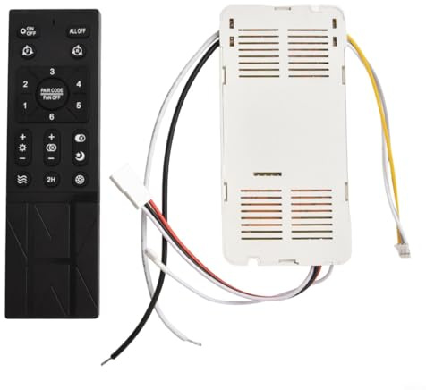 Niceminiwall Kit de télécommande intelligente pour ventilateur de plafond sans fil avec minuteur pour ventilateur de plafond CC et lumière