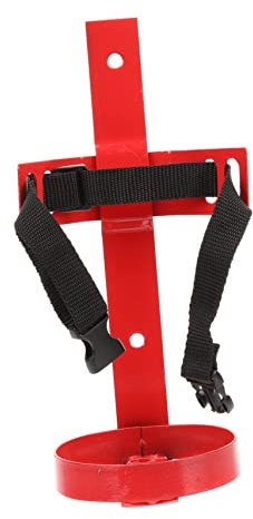 Gadpiparty 1kg Soporte Para Extintor De Con Correa Montaje Pared Diseño Compacto y Resistente Compatible Con Extintores De Hogar y Vehículos