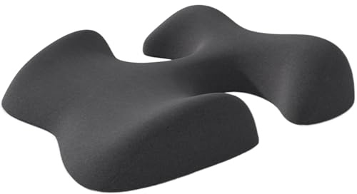 Gcroet 1PC Breast Pillow, Ergonomic Memory Foam Chest Pillow, Prone for Napping, Breast Support Bolster SPA Beauty Salon Massage Table Sleep, Dark Gray