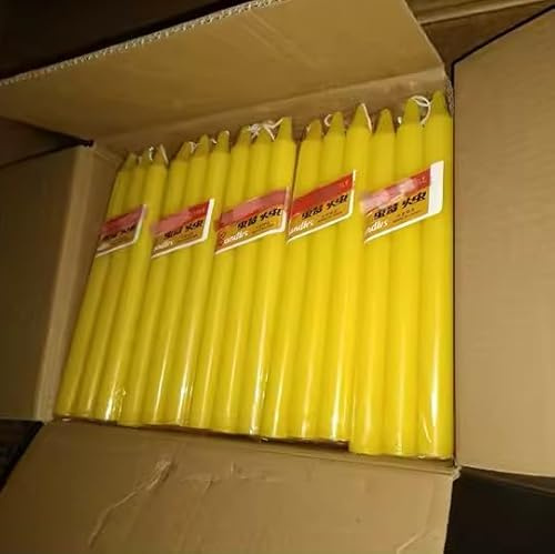 Magic Spell Candles || Confezione da 8 candele lunghe (giallo)
