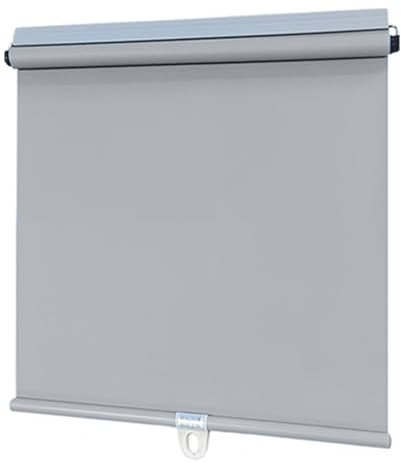 Temporäre Selbstklebendes Fensterrollo Springrollo Sonnenschutzrollo Mittelzugrollo Verdunkelungsrollo ohne Bohren Thermorollo UV-Schutz wasserabweisend Kabellos für Schlafzimmer Büro(Gray,32W x 150H