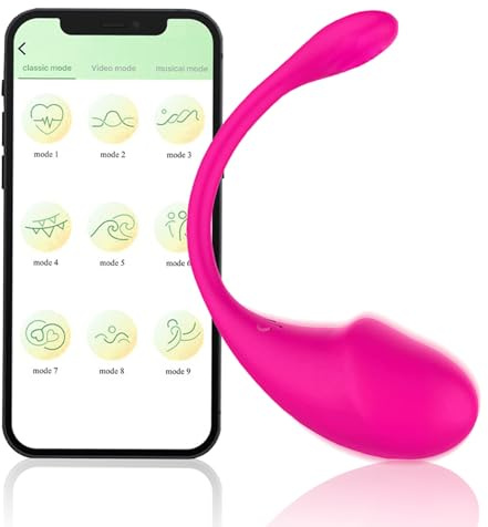 Vibradorador clítoris control remoto,Vibradorador Mujer Juguetes Eróticos Para Pareja Sexuales,con APP Control Remoto Para Mujer,9 Modos Vibrador Mando Distancia Dildo