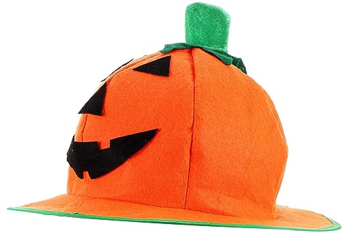 Ipetboom Kreativer Halloween Kürbishut mit Drahtbesatz Vielseitiger Kopfschmuck für Kostümparty Cosplay Dekoration Passend für Erwachsene und Auffälliges Halloween Accessoire