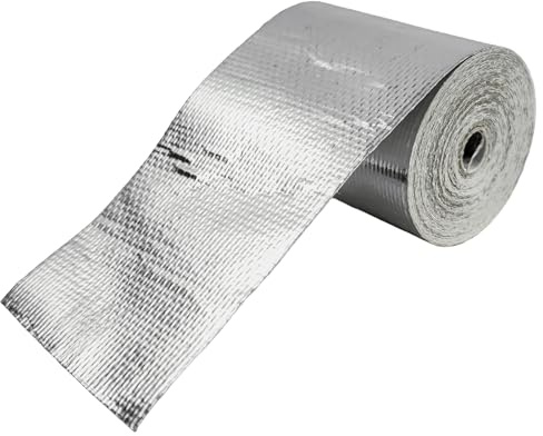 450°C Silber Thermo Isolierungsband Hitzeschutz Selbstklebend 5 Meter x 50mm