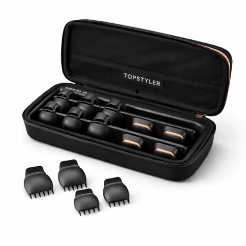 TopStyler Hairsetter Heated Ceramic Styling Shell Clips – Professional Hair Curler & Wave Styler with 10 Ceramic Shells, Heat-Resistant Case & Clips for Long-Lasting Curls, Waves & Volume