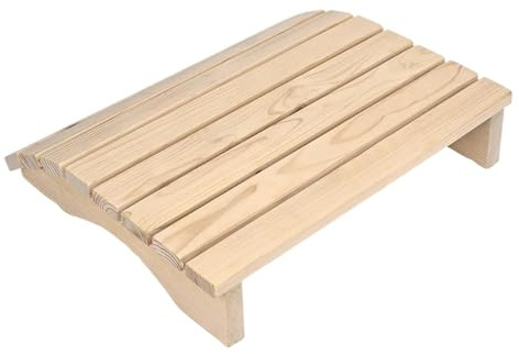NihaoWXM Sauna Kopfstütze Holz Sauna-Rückenlehnenkissen, bequemes, rutschfestes Saunazubehör, Sauna-Kopfstütze aus Holz for den Saunaraum