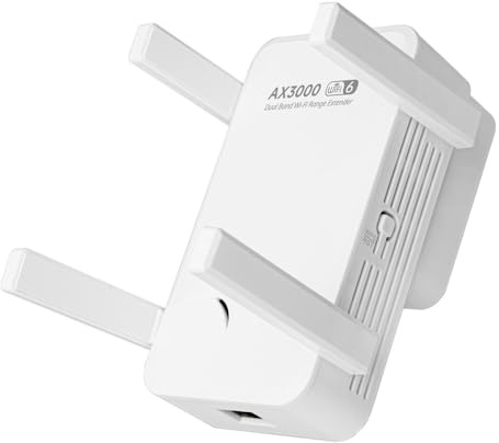 Répéteur Wi-FI 6 AX3000, Amplificateur de Signal, Point d'Accès, Compatible Fibre et ADSL