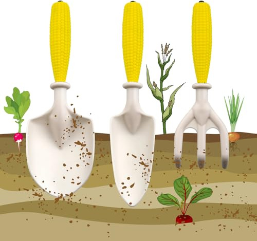Juego de Herramientas de jardinería con rastrillo | Rastrillo y Pala de Juguete para Plantar y, Juego Educativo de Herramientas de jardinería Infantil,para Principiantes, y familias Juego