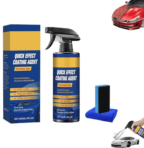 Advanced Car Quick-Acting Coating Agent Spray, Auto Detailing Paint Protector & Car Scratch Remover, Ceramic Car Coating Spray for Shine & Protection, Hydrophobic Wax Polish for Vehicles