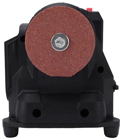 Eujgoov Mini Lijadora, Pulidora y Esmeriladora de Banco Inalámbrica, con Motor de 100 W y 6 Velocidades, Compatible con Baterías de 18 V 21 V; Ideal para Pulido de Metal, Madera