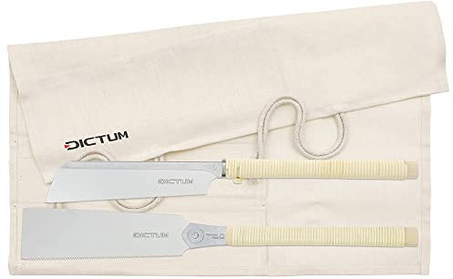 DICTUM® Sägen-Set Japan-Duo | 2-teilig | Traditional Grip | Japansägen | Feinsägen | Holzsägen | DICTUM Sägen | Profi-Set | Dozuki Universal 240 | Ryoba Komane 240