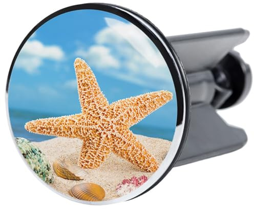 Sanilo Waschbeckenstöpsel Coast, schöner Stöpsel für das Waschbecken, universal mit Motiv