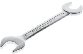 GEDORE red Doppelmaulschlüssel, SW 24+27 mm, metrisch, kurz, Schraubenschlüssel, Gabelschlüssel, 245 mm lang, R05122427