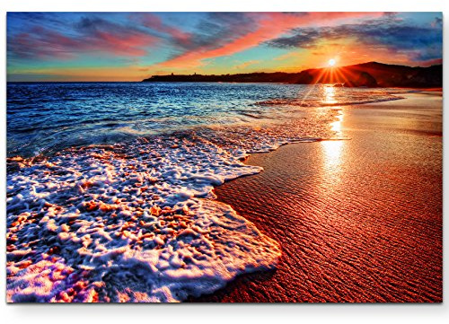 Leinwandbilder | Bilder Leinwand 120x80cm Sonnenaufgang über vereisten Meer