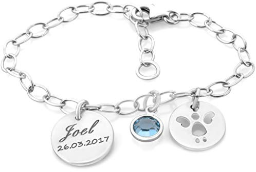 Taufarmband Mädchen oder Junge Armband 925 Sterling Silber zur Taufe mit Gravur Armkettchen für Baby und Kinder Silberarmband Patenkind Engel | HANDMADE IN GERMANY