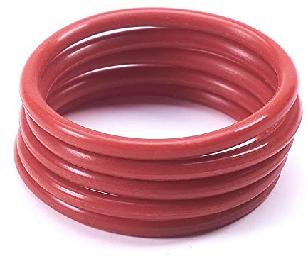 Othmro O-Ringe, 25 mm x 1,9 mm, Rot, Silikon-Dichtungen, Unterlegscheiben