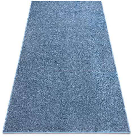 rugsx Einfarbiger empfindlich Teppich Santa FE für Zimmer, Wohnzimmer, Schlafzimmer, Teppichboden Auslegware, blau, Verschiedene Größen, 250x300 cm
