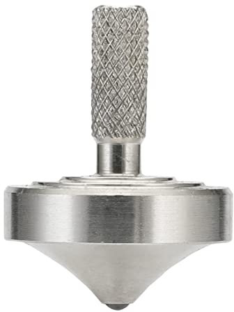 Mini Metall kreisel, Kill Time, reduziert Stress, ADHS Spielzeug, perfekte Balance, präzise CNC gefräst aus einem massiven Block aus 304 Edelstahl (Silber Stil 3)
