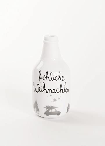 Good old Friends Mini Winter Flaschenvase Fröhliche Weihnachten