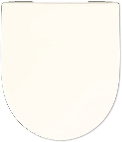 Saqu WC-Sitz 36,5x43,3 cm - Pergamon - Toilettendeckel mit Absenkautomatik, Klodeckel Toilettensitz