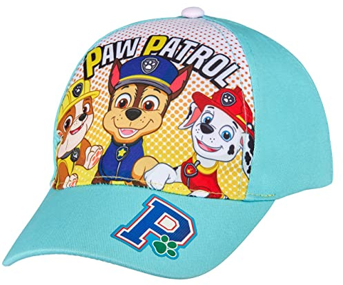 PAW PATROL Baseball Cap, Kappe Schirmmütze für Kinder, verstellbar, Kettverschluss, Cappy, Sonnenschutz, pflegeleicht, sitzt perfekt, Mütze
