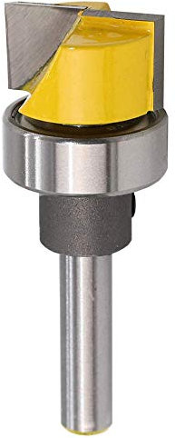 1/4 pollici gambo Flush Trim cerniera mortising stencil router bit con cuscinetto a sfera lavorazione legno fresa strumento