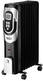 Akunadecor - Radiador Aceite Confort 2000w Negro 3 Potencias