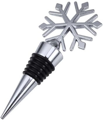 Milisten Snowflake Wine Bottle Stoppers Reusable Alloy Wine Corks Oxygen- Wine Saver Sealer