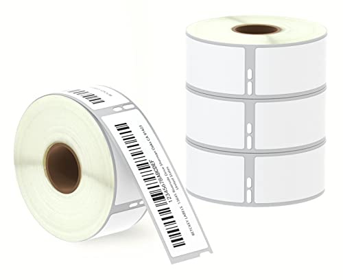 BETCKEY - 4 rullar standardetiketter kompatibla med DYMO 99010/S0722370, 28mm x 89mm, 1400 adressetiketter Lämplig för LabelWriter 450, 4XL INTE för 550 eller 5XL