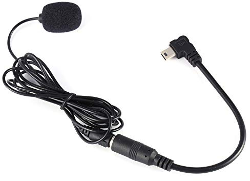 3,5 Mm Extern Mikrofon med Klämma + Adapterkabel för Hero4 3/3+, Svart