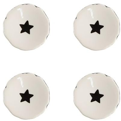 Clayre & Eef Türknauf 4er Set Ø 4 cm Beige Keramik Möbelknopf