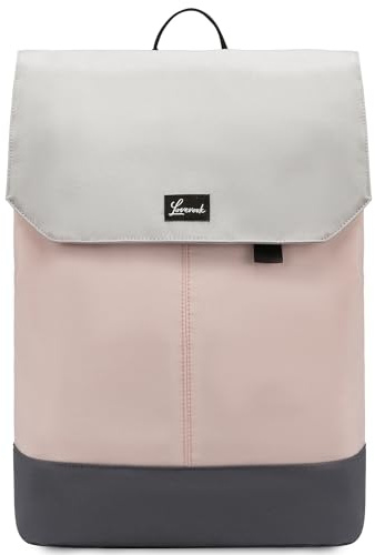 LOVEVOOK Backpack Womens, 15.6 Inch Laptop Work Travel Rucksack, Waterproof School Bag with USB Port, Anti Theft Ladies Computer Back Pack for Office Business College Uni, Pink
