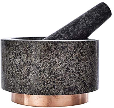 Ensemble de bols à mortier avec pilon en marbre de cuisine, broyeur à épices en pierre solide de qualité supérieure, pot de broyage pour la cuisson de l'ail, des épices, des herb
