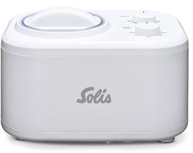 Solis Gelatissima Type 8503 Sorbetière avec compresseur – Sorbetière avec générateur de glace intégré – Livre de recettes inclus – Jusqu'à 1 litre de glace