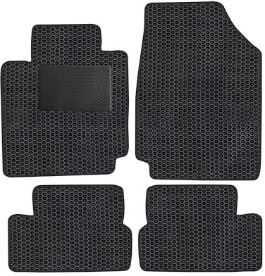 moto-MOLTICO Eva Fußmatten Auto - Automatten passend für Nissan Micra K12 2003-2010 (mit Verstärkung), rutschfeste und Wasserfeste Autoteppiche