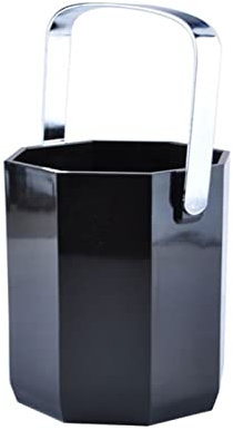 Eiskübel Eiseimer 1 l schwarzer Anis-Eiskübel aus Acryl for den Haushalt, Champagner-Eimer, Aufbewahrungswanne – perfekt for Wein-, Champagner- oder Bierflaschen zum Kühlen von Bier, Champagner